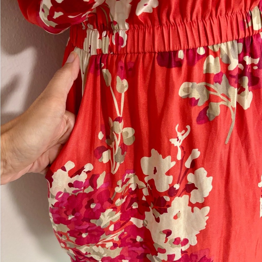 Floral Red Dress - Picture 2 of 2